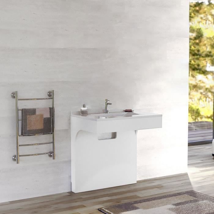 Caisson simple vasque PMR EPURE 70 - Blanc brillant