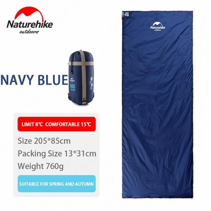 Navy Blue 205x85cm -NATUREHIKE — Sac de couchage ultra léger, nouveauté, voyage, dormir en plein air, randonnée, camping, sommeil, s