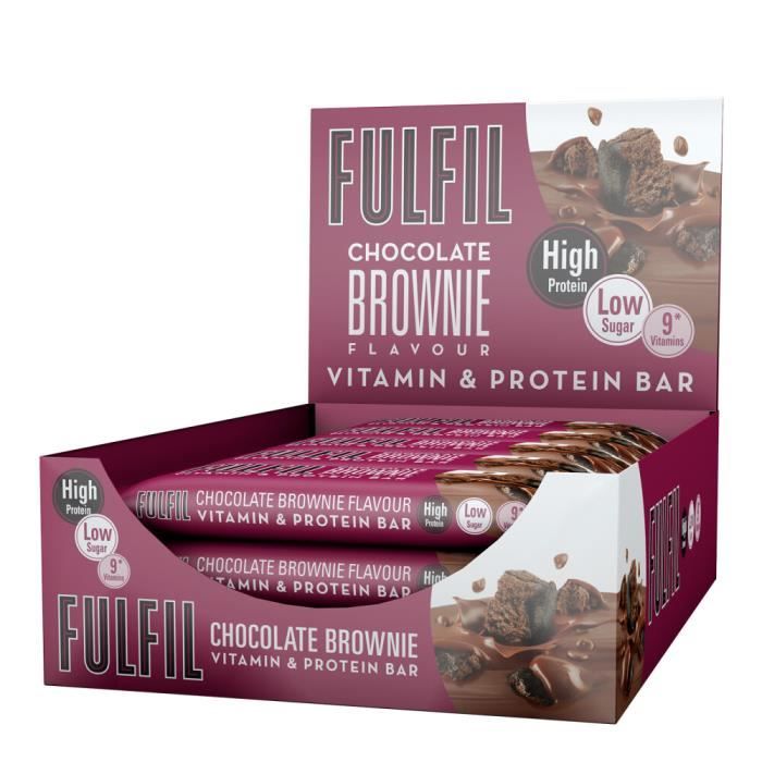 Barres protéinées FULFIL Vitamin & Protein Bar - Chocolate Brownie Boite de 15