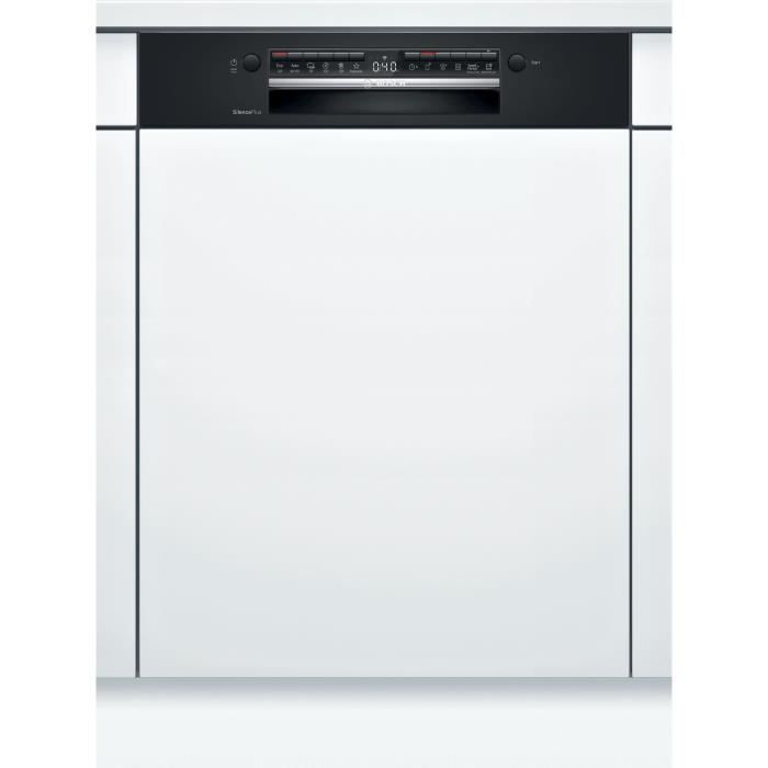 Lave-vaisselle intégrable BOSCH SMI4HTB35E SER4- 12 couverts - Induction - L60cm - Home Connect - 44dB - Bandeau Noir