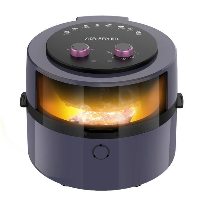 Friteuse à air chaud -JOULLI -Friteuse à Air Sans Huile -8L -avec Ecran Tactile- 1350W cuisine Circulation Air Rapide