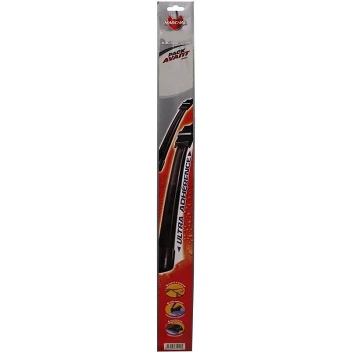 Jeu de 3 Balais Essuie Glace Avant/Arrière pour Peugeot 207 Berline de 04/2006 à 2012 - Valeo/Marchal