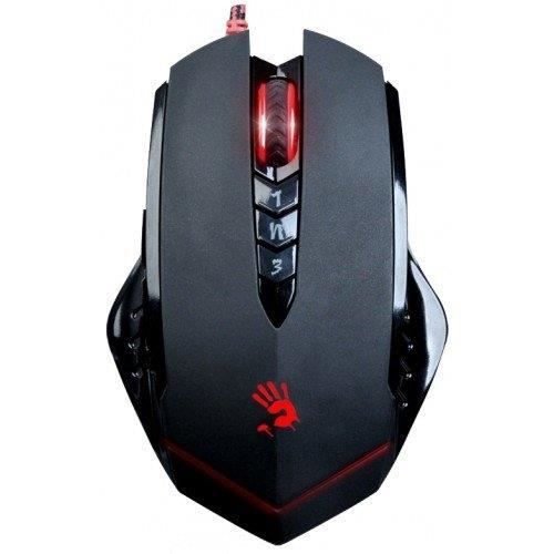 Souris de jeu - A4TECH - V8M - Filaire - 8 boutons - 3200 DPI - Noir/Rouge