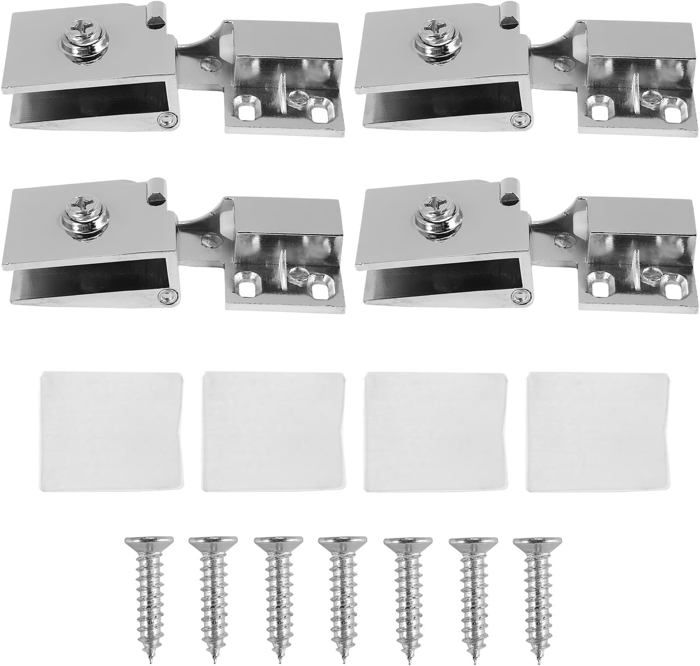 Lot De 4 Charnières De Porte Renforcées à Souder – Noires – Capacité 500 Kg