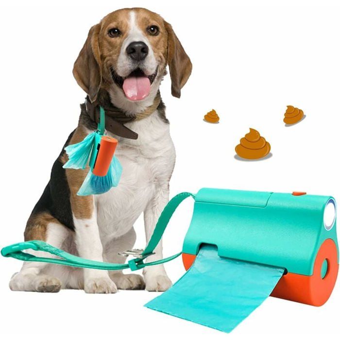 Meilleurs prix pour Distributeur de sacs à crottes Distributeur de sacs à crottes avec lampe de poche - Support de sac à crottes pour laisses