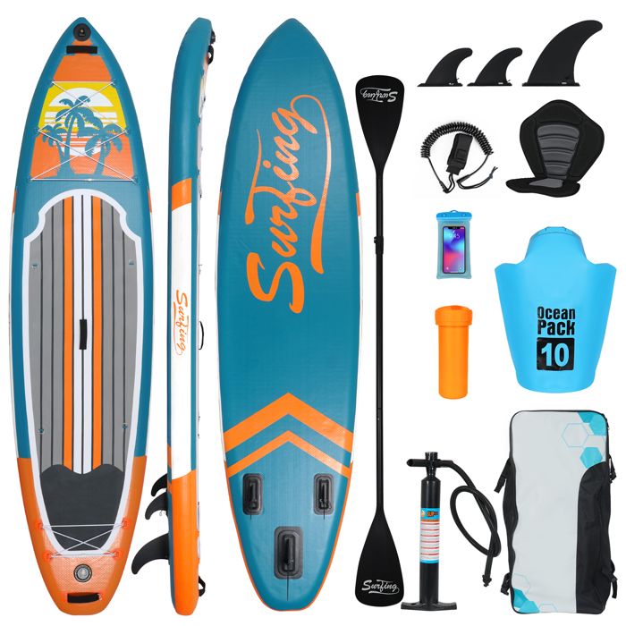 MalTec Stand Up Paddle Board 350cm SUP avec siège pompes