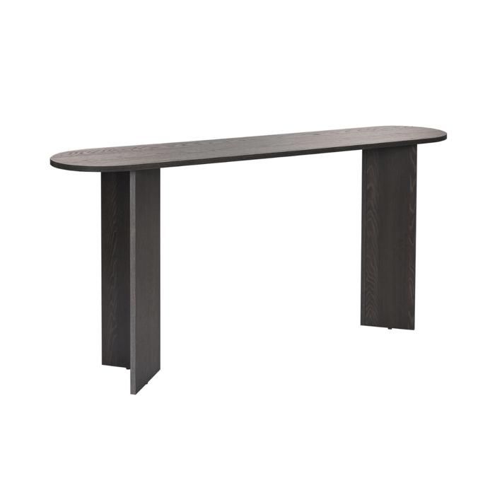 CALICOSY - Console avec deux pieds L150 cm - SIRA - Bois noir