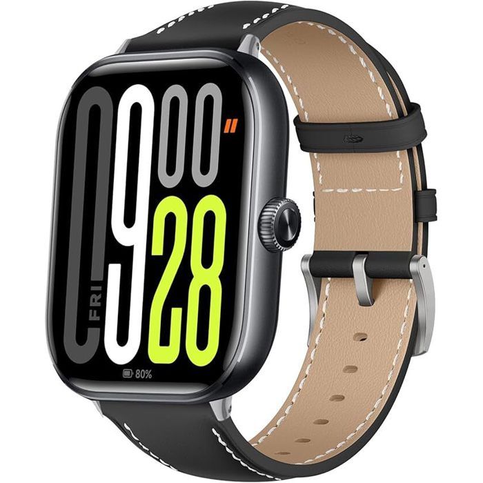Bracelet Compatible pour Xiaomi Redmi Watch 5 / Redmi Watch 4 [Mode Doux Durable] Vintage Cuir Bracelet avec Boucle Acier Inoxy