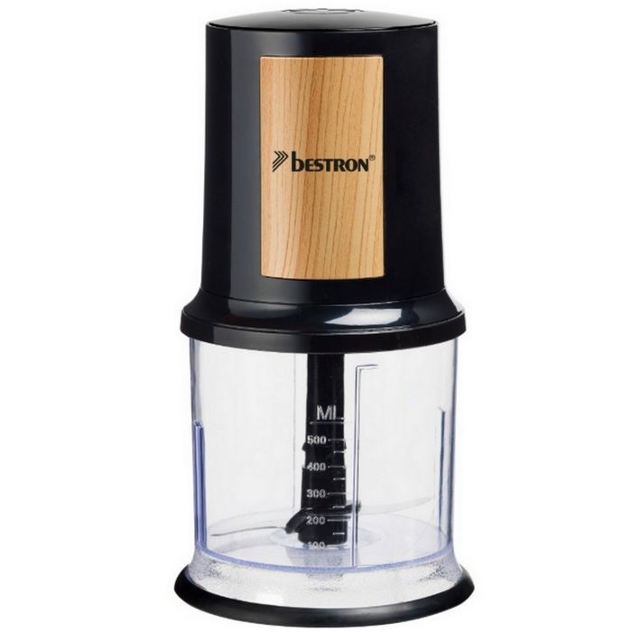 Bestron hachoir électrique mini hachoir idéal pour les légumes les oignons Deux lames de coupe & capacité de 500 ml Coleur: