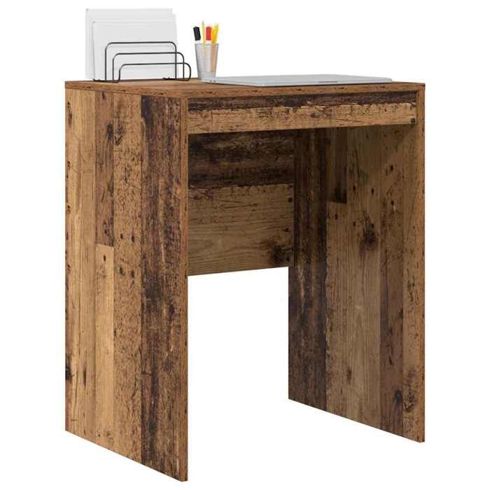 Kenneth@ Bureau - 1 PERSONNE - Table dordinateur - Bois ancien 60x50x76 cm - Bois dingénierie LL986