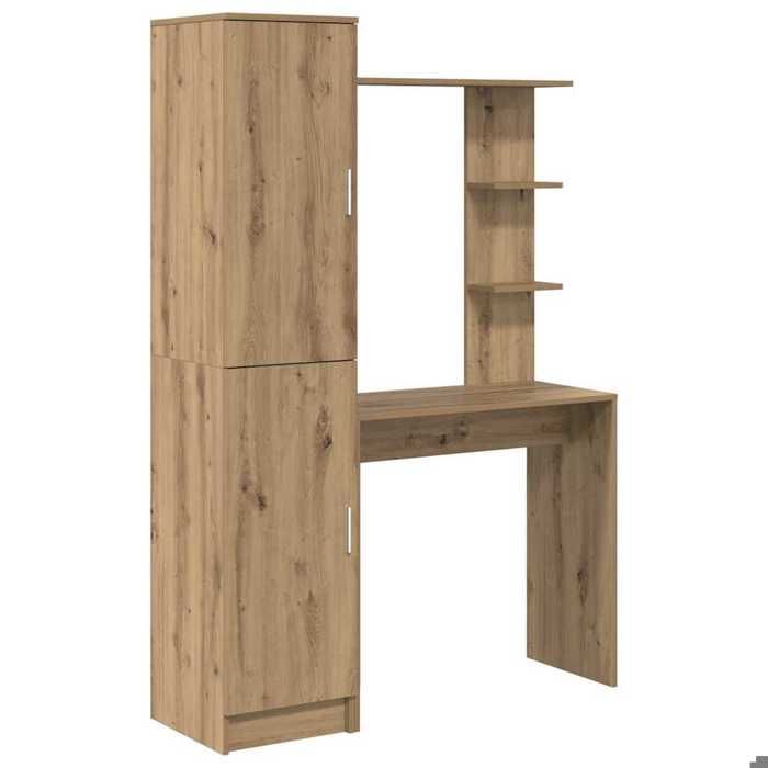 YUN@Meuble de Bureau - MODERNE - Table de bureau - avec rangement - Chêne artisan Bois dingénierie @7517@