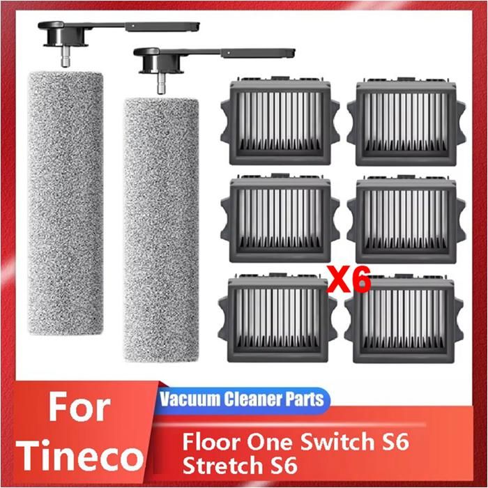 Pour Tineco Floor One Switch S6 Stretch S6 Aspirateur Pièces Détachées Rouleau Brosse Filtre HEPA Accessoires
