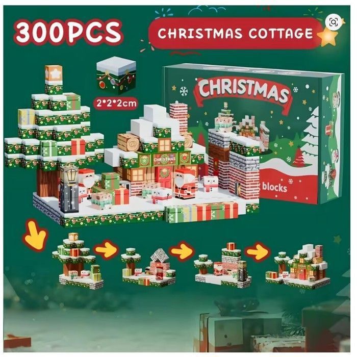 Blocs de construction pour créer un monde de Noel style Minecraft ...