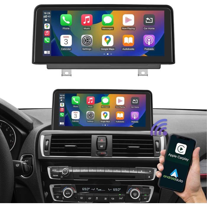 Autoradio Road Top 1025 Pouces Carplay Android Auto pour BMW 1/2 Series 2013-2015