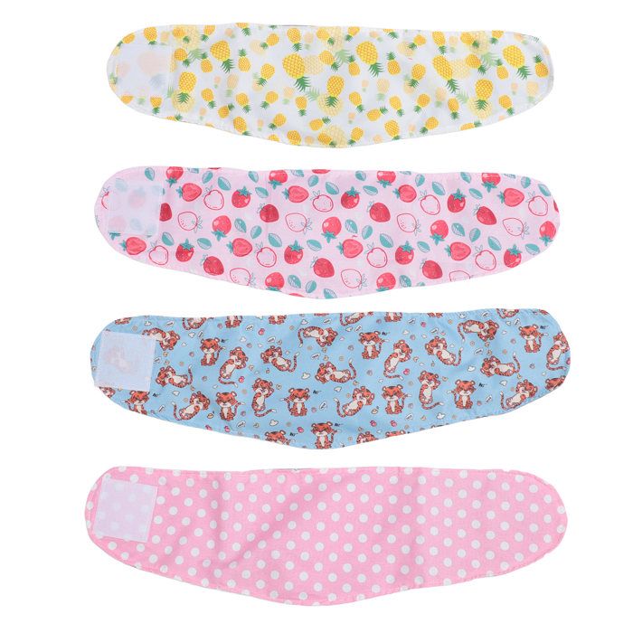 SALALIS Couches lavables pour chien mâle Couches lavables pour chiens 4 pièces animalerie apres-shampoing M L pour 155-160cm