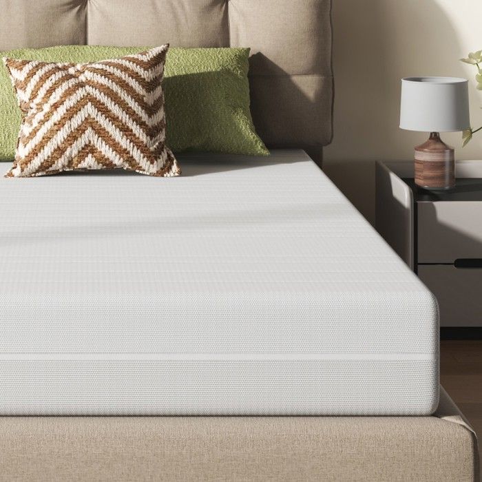 Matelas mousse à mémoire de forme 140x200 cm 16 cm épaisseur housse respirante 3D amovible hypoallergénique ergonomique