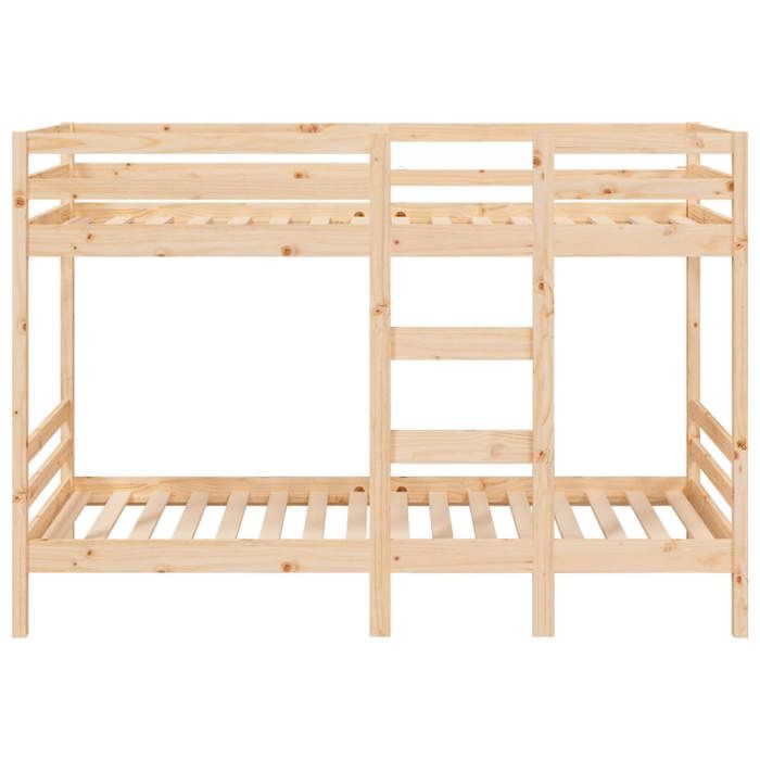 Lit superposé 90x190 cm Bois de pin massif_2 ans garantie_84883