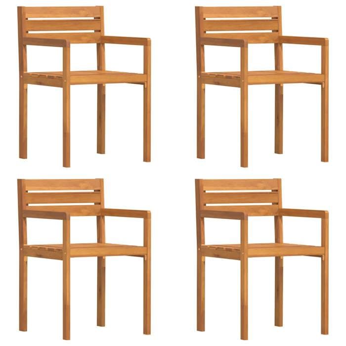 Chaises de jardin Résistants UV(1 pc) - confortables et design - 4 pièces 50x53x80 cmBois massif Acacia zfp32v