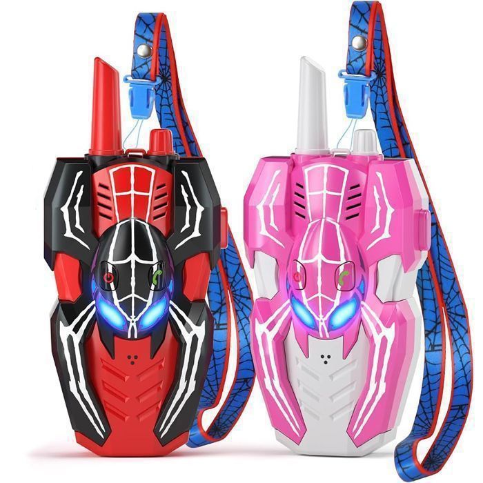 Talkie Walkie Enfant 2 Pièces Jouet Interphone Enfants Portée jusquà 300 m Communication Facile pour Garçons et Filles 3-12 Ans