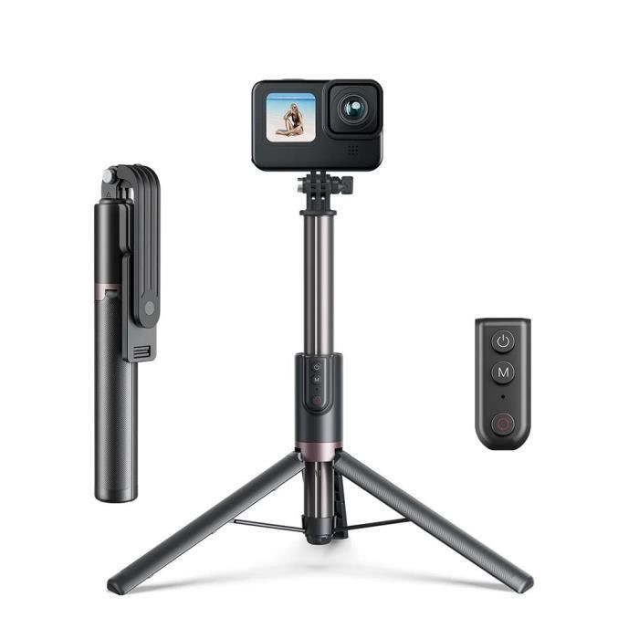 AFAITH Trépied Selfie Stick 51,2 ''avec télécommande Bluetooth sans Fil  pour GoPro, Perche télescopique pour GoPro Hero 10 9 8 Black - Cdiscount  Appareil Photo
