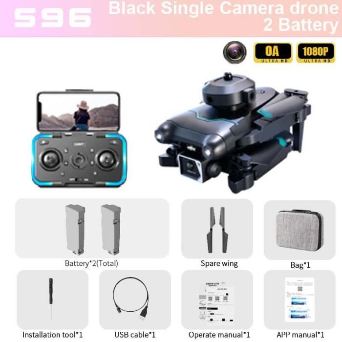 1080P-Simple C-OA-2B-KBDFA Drone S96 Avec Caméra Professionnelle 4K ...