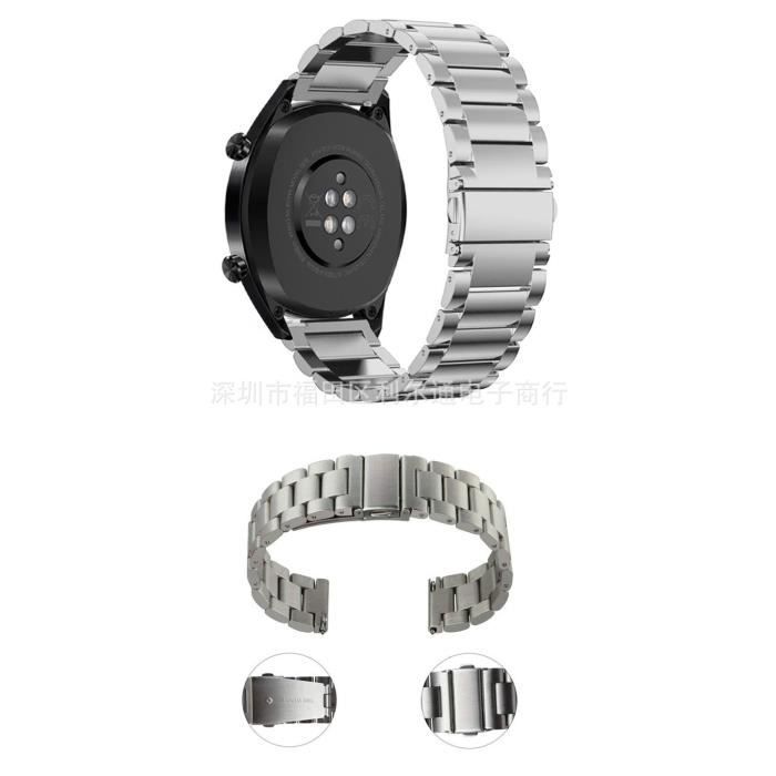 Bracelet Métallique En Acier Inoxydable Pour Huawei Band 8, 9, 10 - Élégant, Ajustable Et Durable
