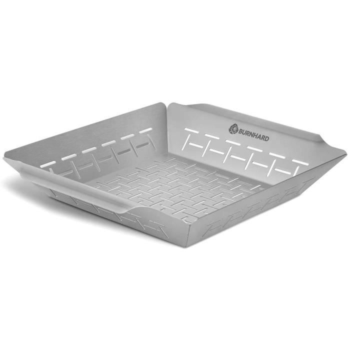 BURNHARD Panier pour tournebroche en Acier Inoxydable 