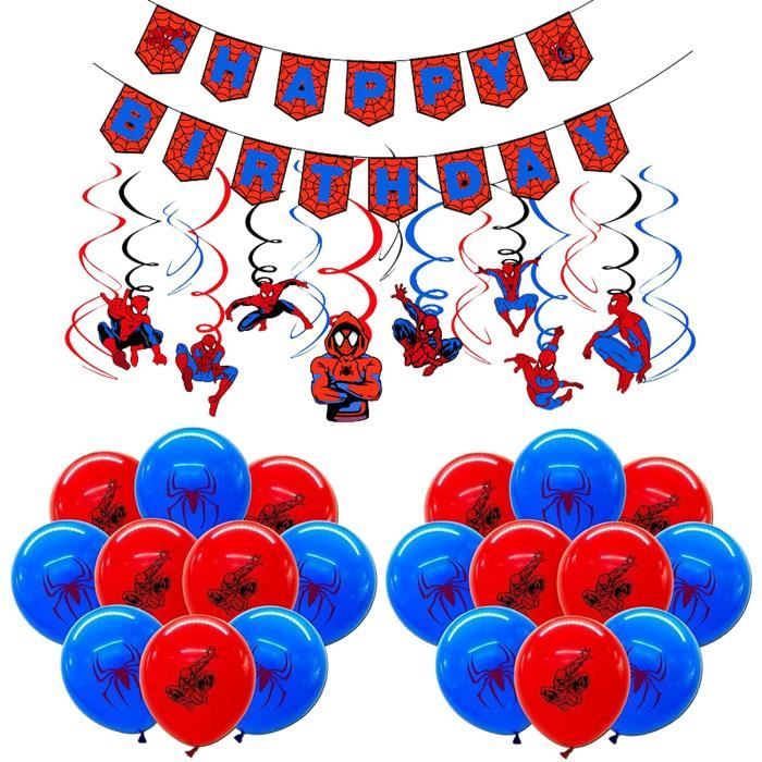 Décorations d'Anniversaire Spiderman Ballons Spiderman Anniversaire