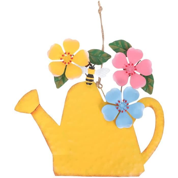 Broche Grande Fleur Métal Pétale Orange Jaune - Vintage - L=6,3cm - Neuf Avec Défaut (manque Une Pétale)