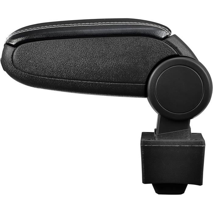 Housse D'Accoudoir En Cuir Microfibre Noir - Pour Console Centrale Taos 2022 - Remplacement Antidérapant Et Confortable