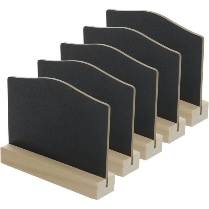 10 Mini Tableaux Noirs 10x7cm - Ardoises Effaçables Pour Mariage, Buffet, Numéros De Table
