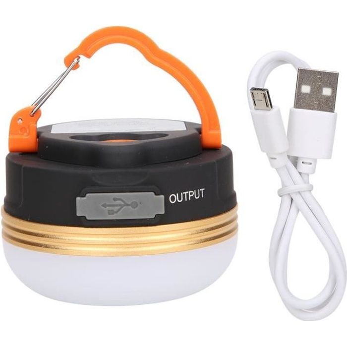 Lampe De Camping Pliable LED - Noire - Rechargeable USB-C, Aimantée, 300 Lumens, étanche IPX4