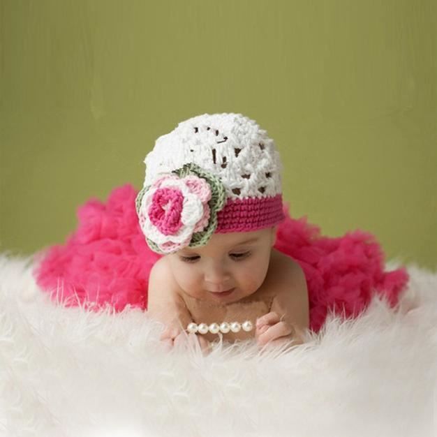 Bebe fille nouveau ne Knit Crochet chapeau jupe Photo Prop costumes photographie WSM51116084 Cdiscount Puericulture Eveil bebe