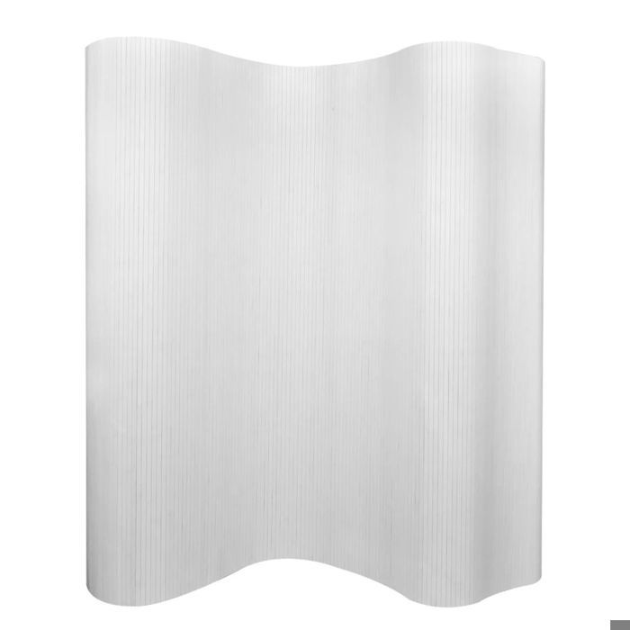 Paravent separateur de piece cloison de separation decoration meuble bambou blanc 250 cm Paravent separateur de piece cloison de separation decoration meuble bambou blanc 250 cm