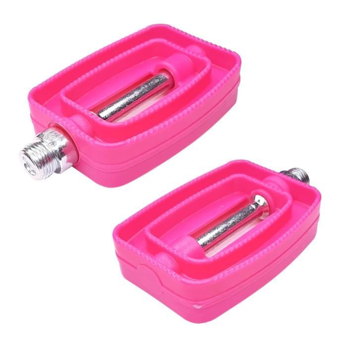 Paire de pédales vélo enfant - Rose - Diamètre 9/16\
