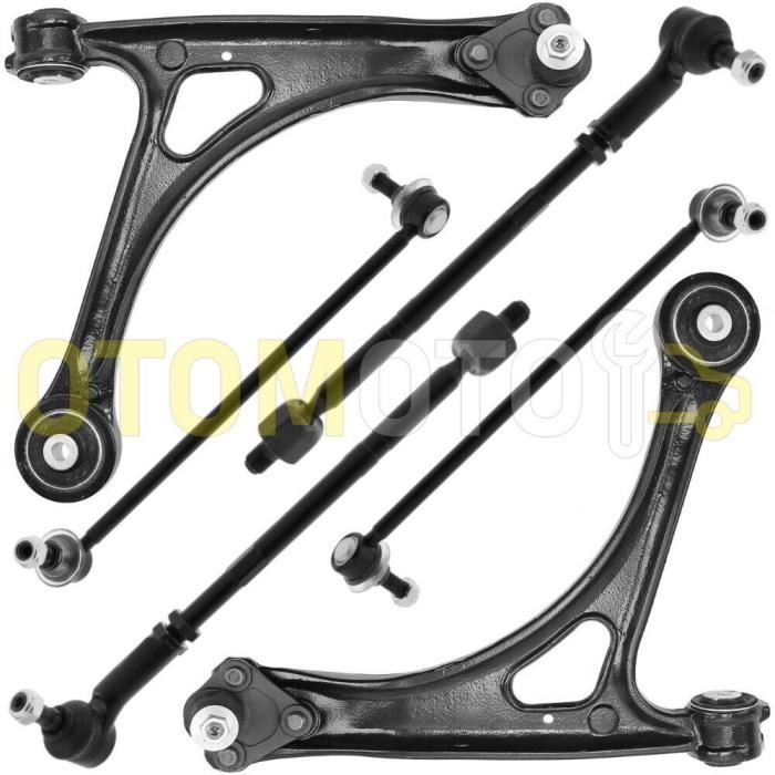 8pcs Kit de Bras de Suspension Biellette Complet Arrière pour Audi A3 8P1 / Q3 8UB, 8UG / TT 8J3 1K0505223K - Auto