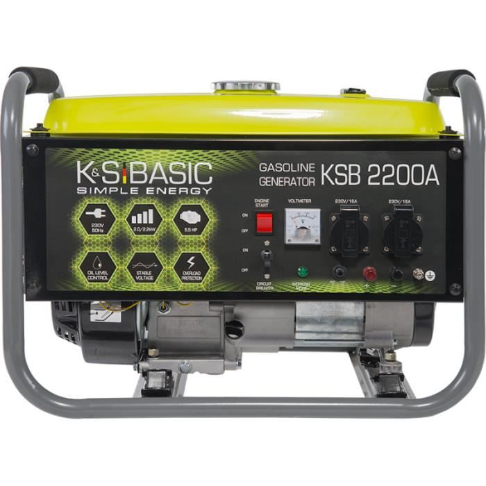 Konner & Sohnen Groupe électrogène essence 2200W KSB 2200A