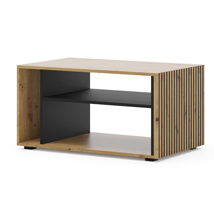Table basse Auris 88 x 55 cm chêne artisan / noir mat Table basse Auris 88 x 55 cm chêne artisan / noir mat
