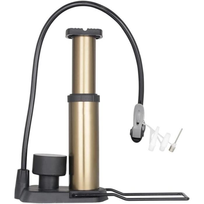 Pompe à Vélo Portable Avec Manomètre - Pompe à Pied Compacte Précise Pour Vélos, Ballons Et Véhicules - Robuste Et Facile à Utiliser