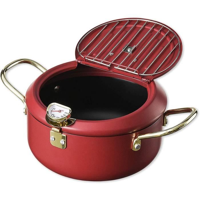 Marmite à Tempura Japonaise - Friteuse En Fer Avec Couvercle