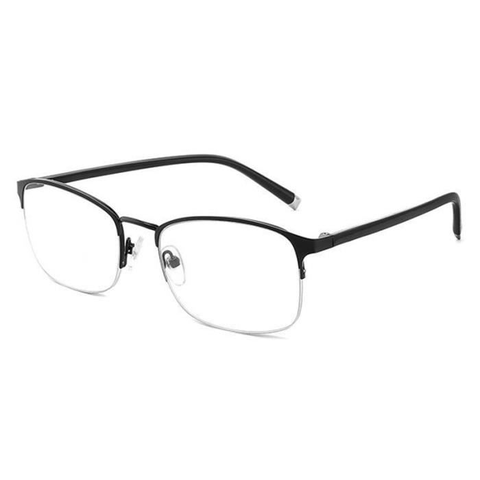 Noir Dioptrie 2 00 Lunettes de lecture progressives flexibles