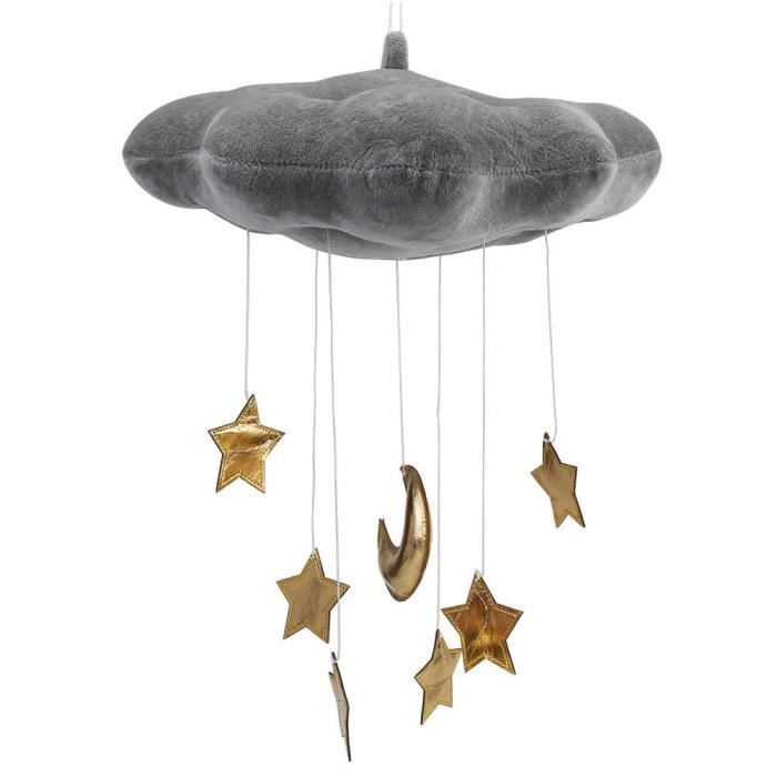 Drfeify Decoration De Suspension De Nuage Pendentif Nuage Flottant Avec Lune Etoiles Lit Bebe Lit Chambre Jouer Tente Suspendue Cdiscount Maison