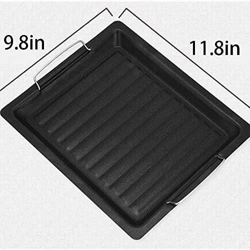 Dioche plaque de cuisson Plateau de cuisson double face en fonte de 30