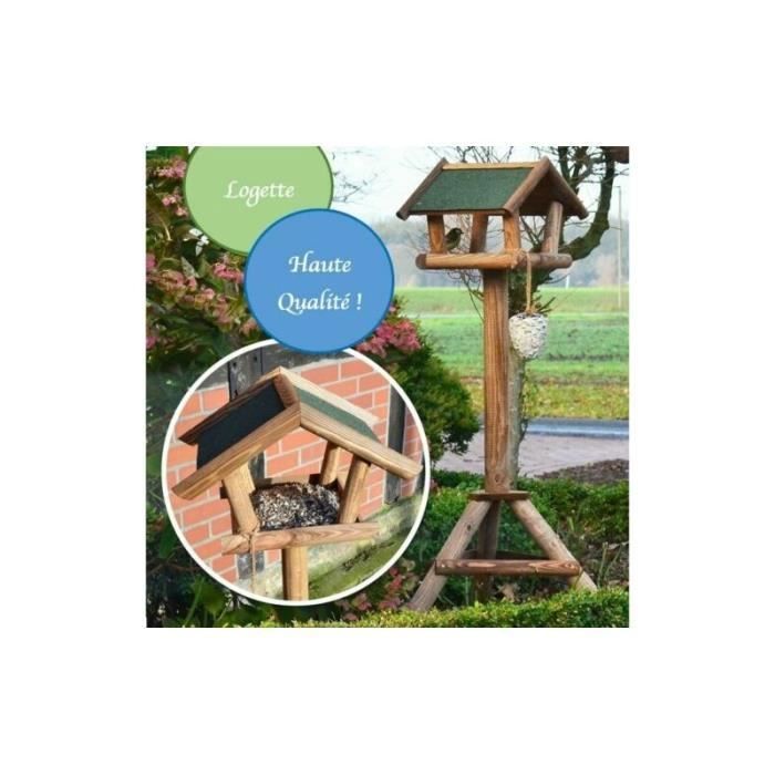 Meilleurs prix pour Mangeoire oiseaux extérieur stable et résistant aux intempéries pour oiseaux sauvage. Montage simple.Nichoir de haute qualité