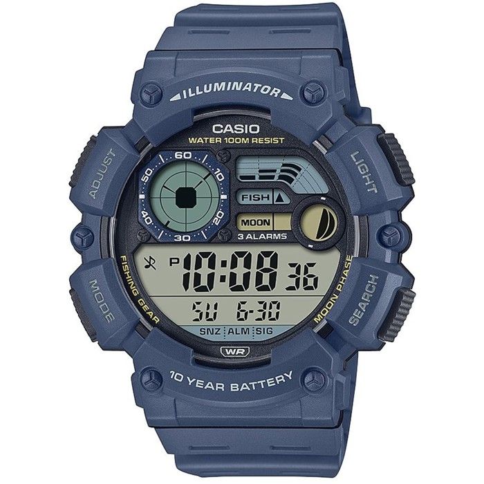 Casio WS-1500H-2AVEF Orologio Sportivo - Resistente All'Acqua, Cronometro, Allarme E Data - Design Robusto E Affidabile - 2