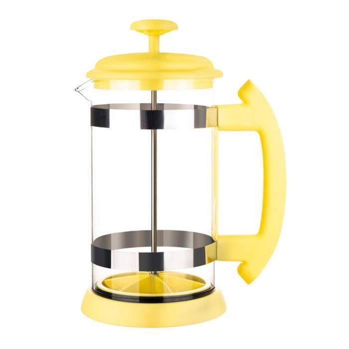 Cafetière à Piston Française 10oz Double Paroi Verre Borosilicaté - Filtre Inox