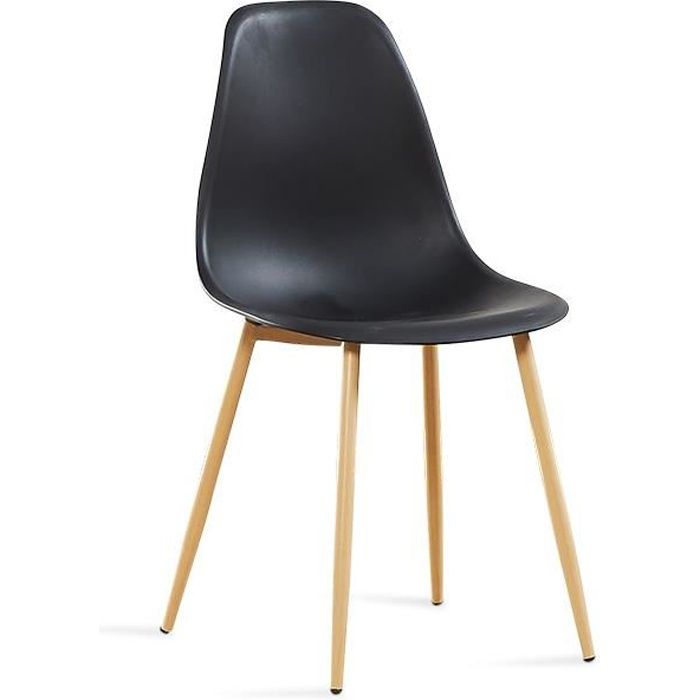 Chaise scandinave noires - Ela - DESIGNETSAMAISON Chaise scandinave noires - Ela - DESIGNETSAMAISON