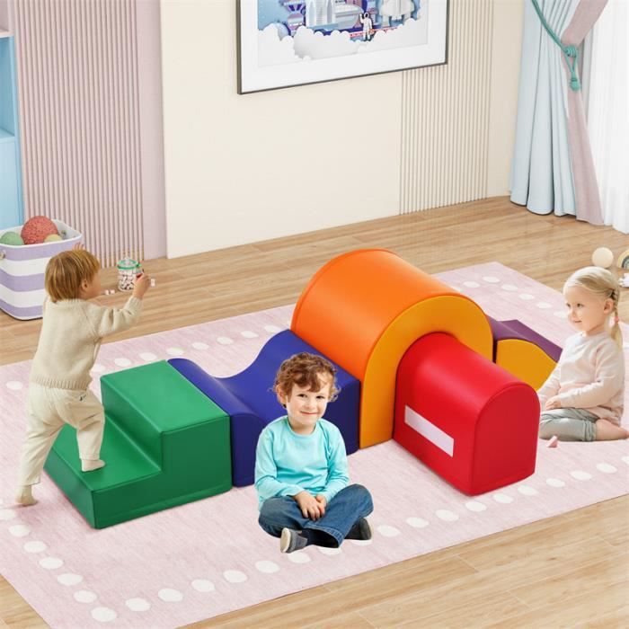 Jouet - Blocs de construction géants 5 en 1 - Mousse souple - Colorée ...