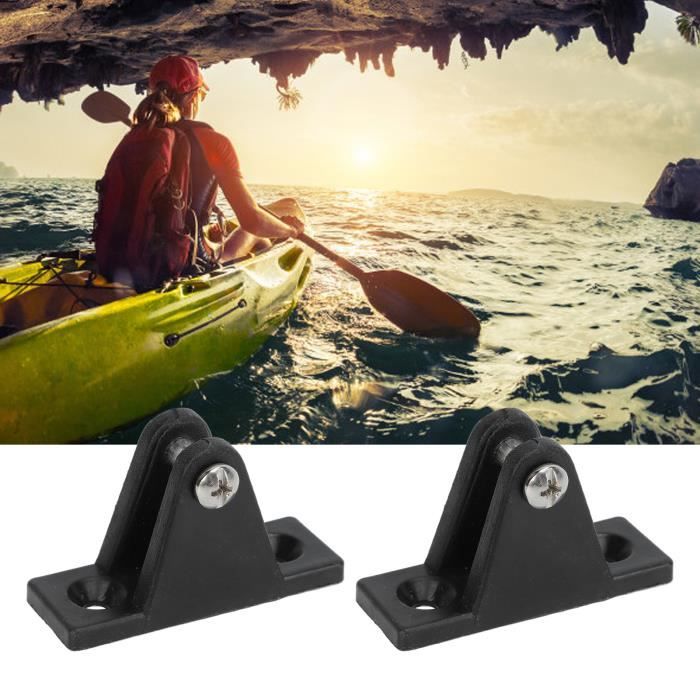 Niciksty 2 Pièces Charnière De Pont Bateau - Paire Charnière Auvents Inox 316 - Raccord Marin 90°