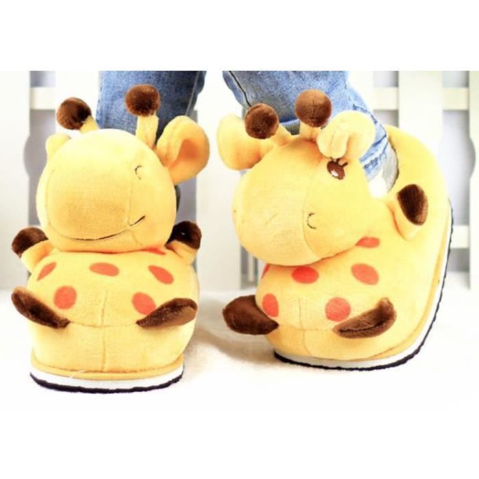 Pantoufles girafe Clearance